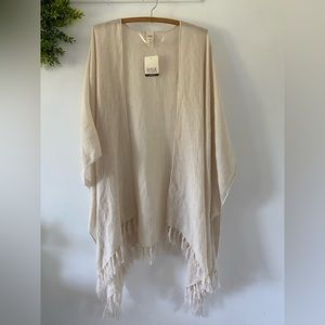 A.n.a cream kimono, one size fits all.